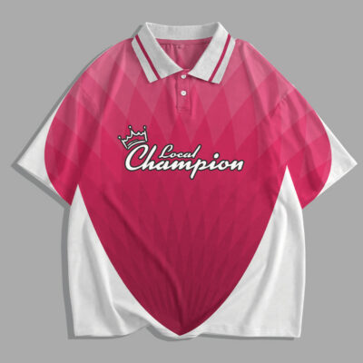 Local Champion Jersey - Pink and White